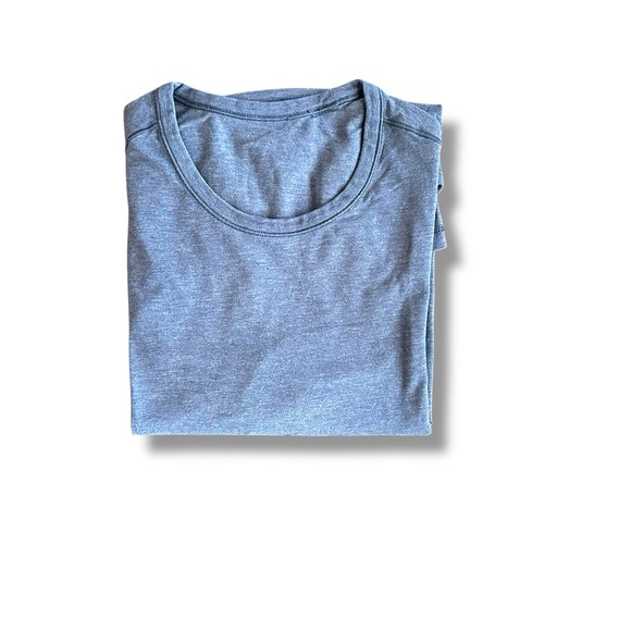 Lululemon the Fundamental Shirt Short Sleeve Men’s Blue Gym Running Athletic Tee - Picture 10 of 10